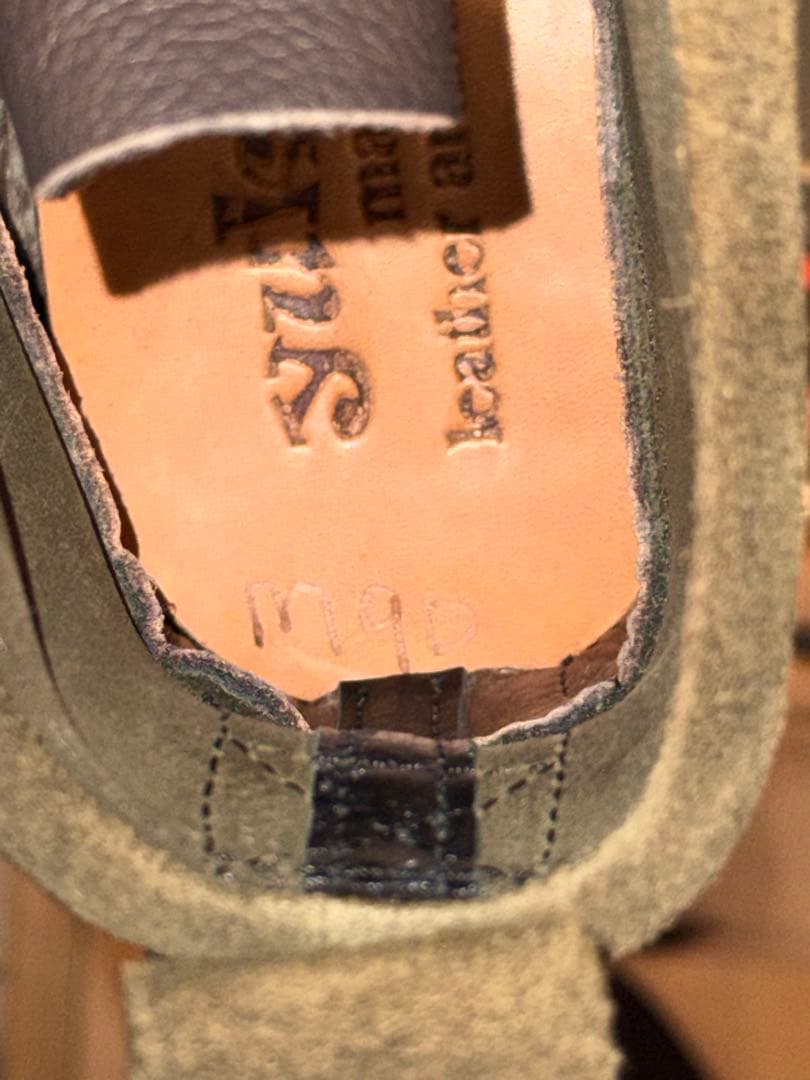 ユケテン モカシン ブーツ オリーブ angler boots