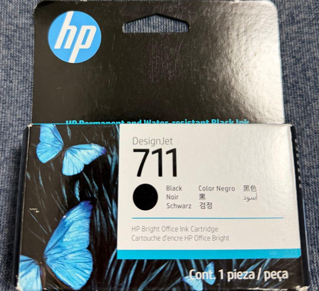 HP Designjet 711 ブラックインクカートリッジ CZ133A - メルカリ