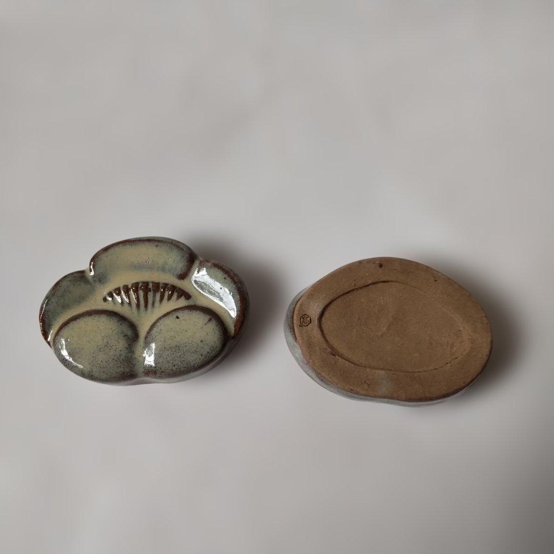 高取梅香合 高取焼 亀井味楽 作 共箱 香合 茶道具 茶器 新品 未