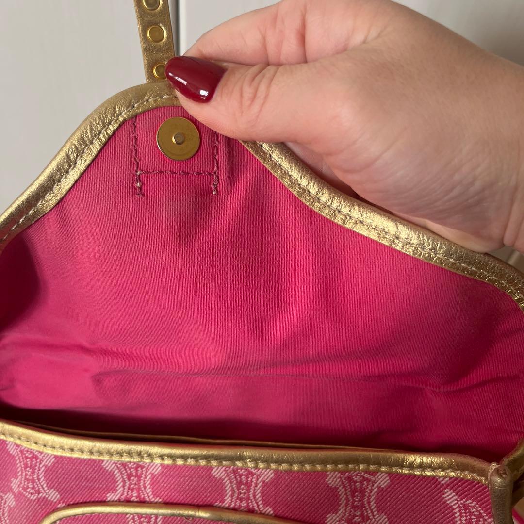 希少　Celine ピンク ショルダーバッグ
