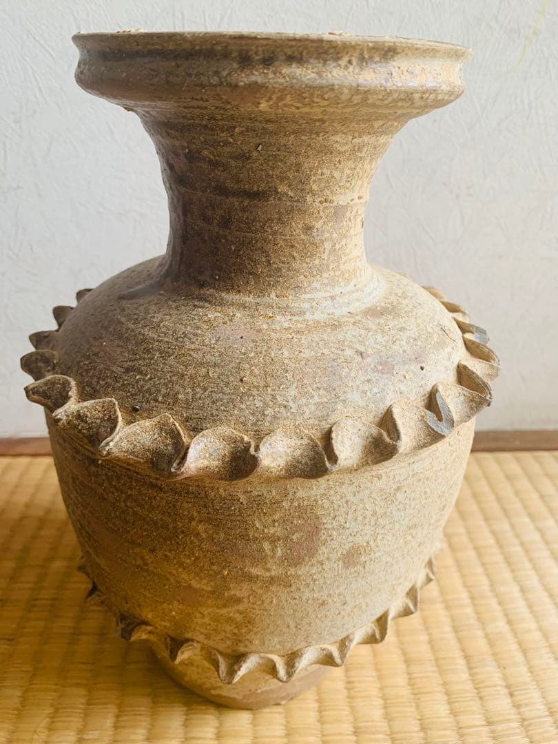 中国 时代物 アンティーク 青磁 壺 花瓶