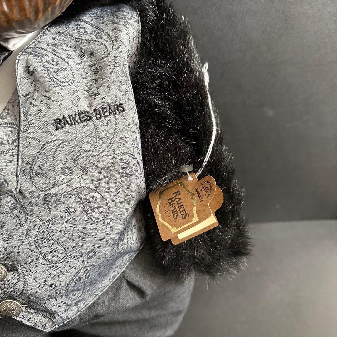 テディベア　Robert raikes bears 木彫り　海外作家レイクスベア