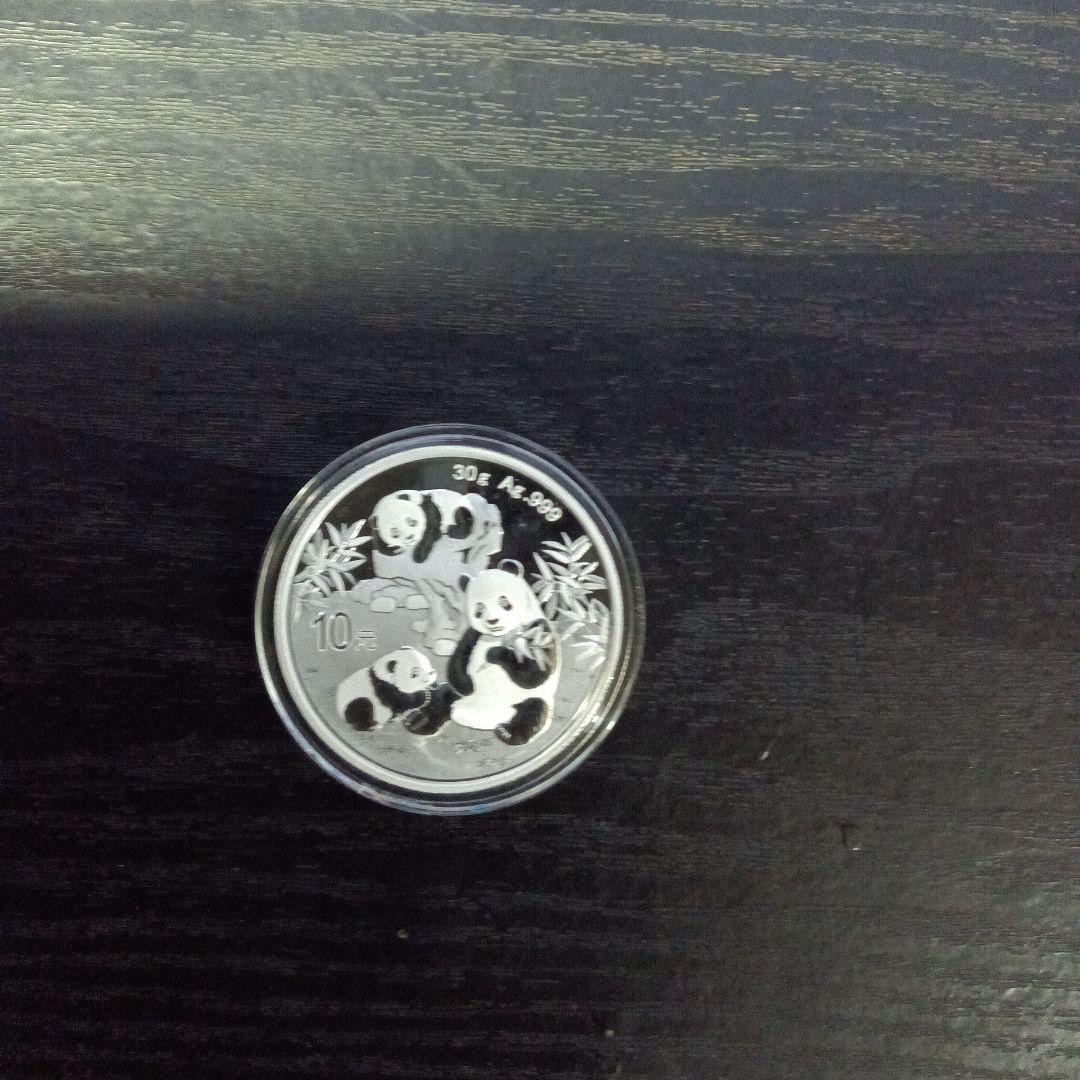 中国 パンダ銀貨 2025年 30g 未使用 カプセル入り 純銀 Ag999」