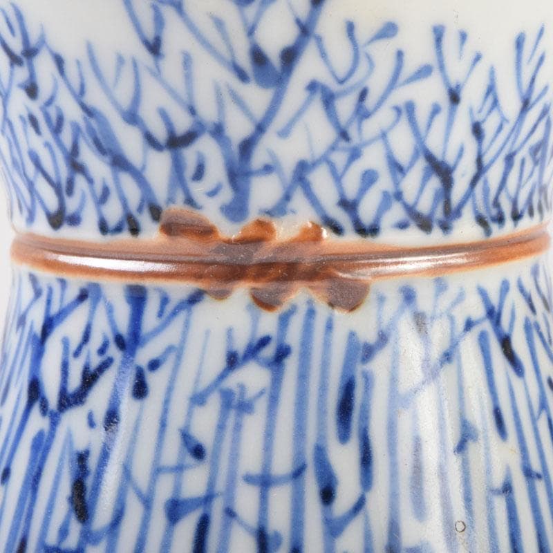 茶道具 京焼 平安昭阿弥造 染付 束柴蓋置 共箱 C 8676 - メルカリ