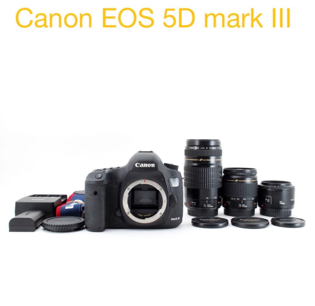 一眼レフカメラ/Canon EOS 5D MarkIII トリプルレンズセット