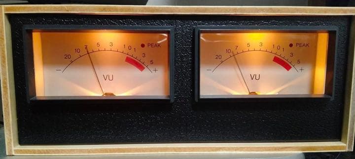 セール ステレオVUメーター(ピーク表示機能LED付)