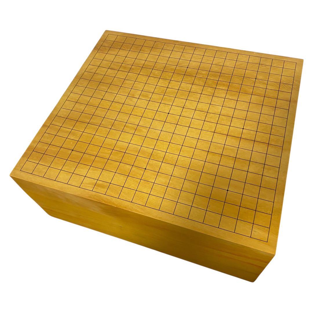 碁盤　本榧　ヘソ付　脚付　厚み19.5cm へそあり 囲碁盤　約22kg ケース