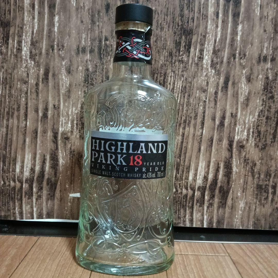 ジャックダニエル・ハイランドパーク18年 ウイスキー 空き瓶 - メルカリ