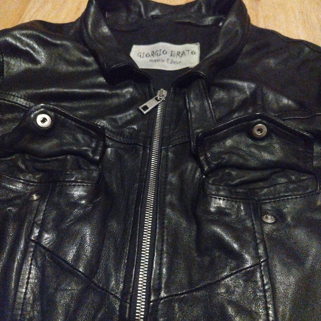ピーター様専用 giorgio brat ラムスキン ダブルジップレザージャケ