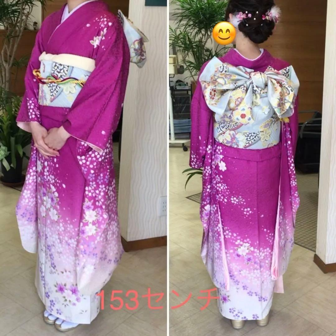 ショッキングピンク振袖フルセット