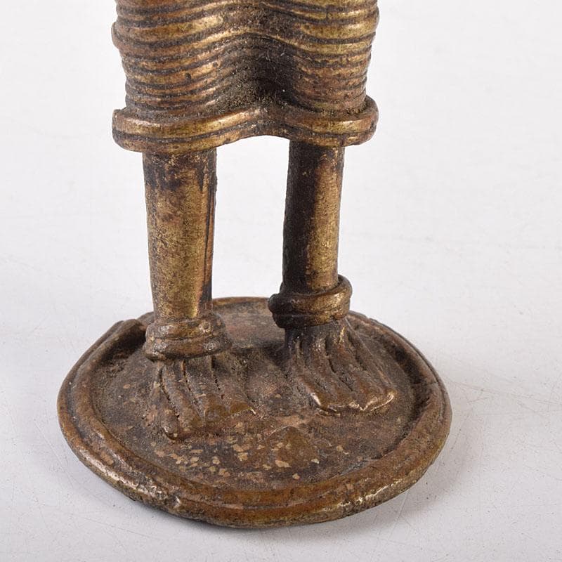 東南アジア　アフリカン美術　古銅　人物像　置物　V　7924