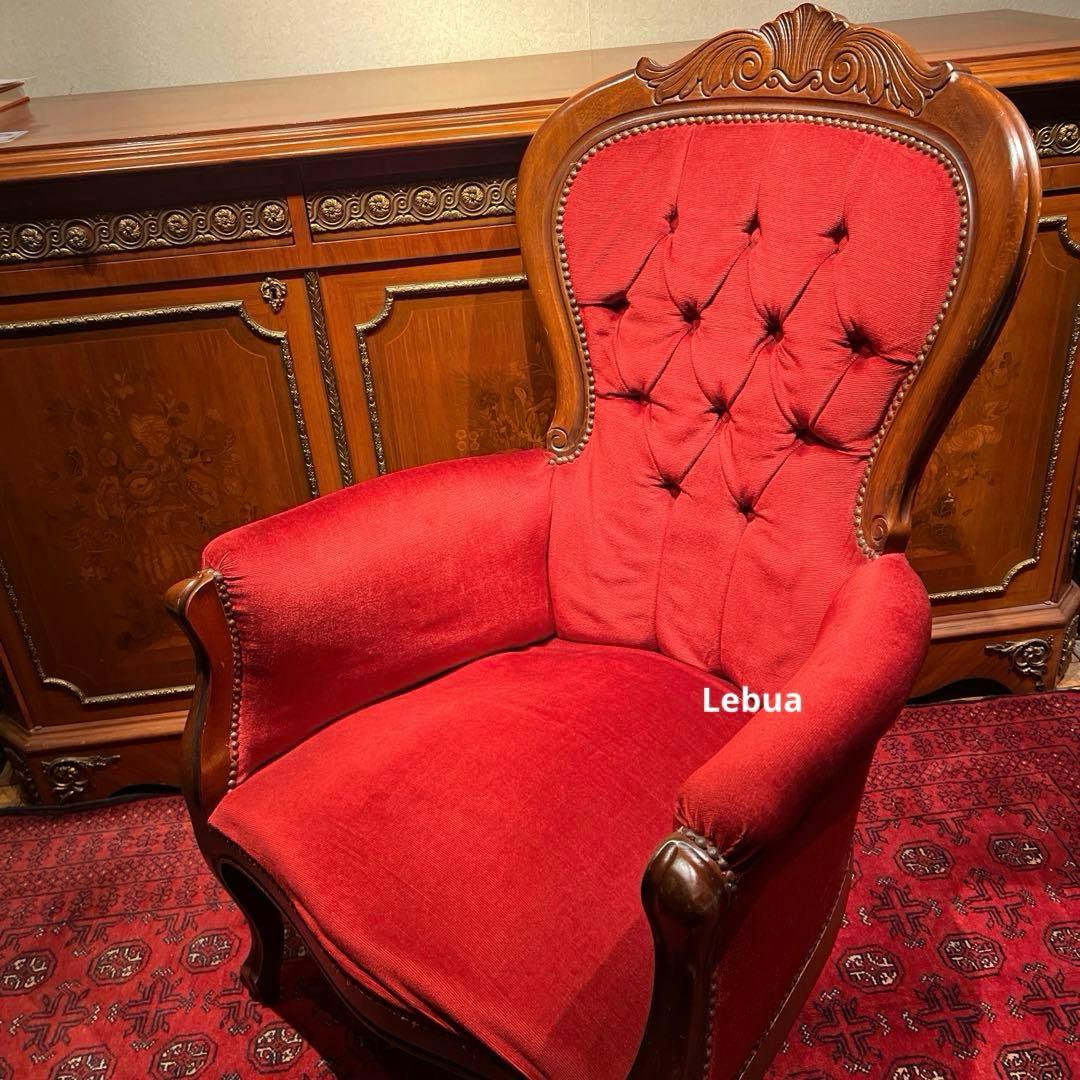 ラルフローレン・ブティック什器　ビクトリアンレッドチェア　ヴィンテージ 公式】アンティーク家具ラフジュ工房商品詳細ページアメリカビンテージ