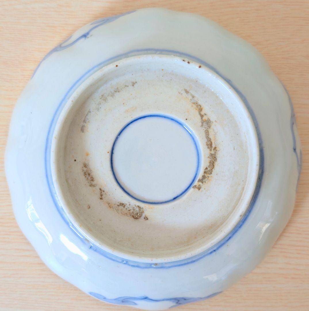 江戸中期 色絵古伊万里 金襴手 花蝶 青花 染付 金彩