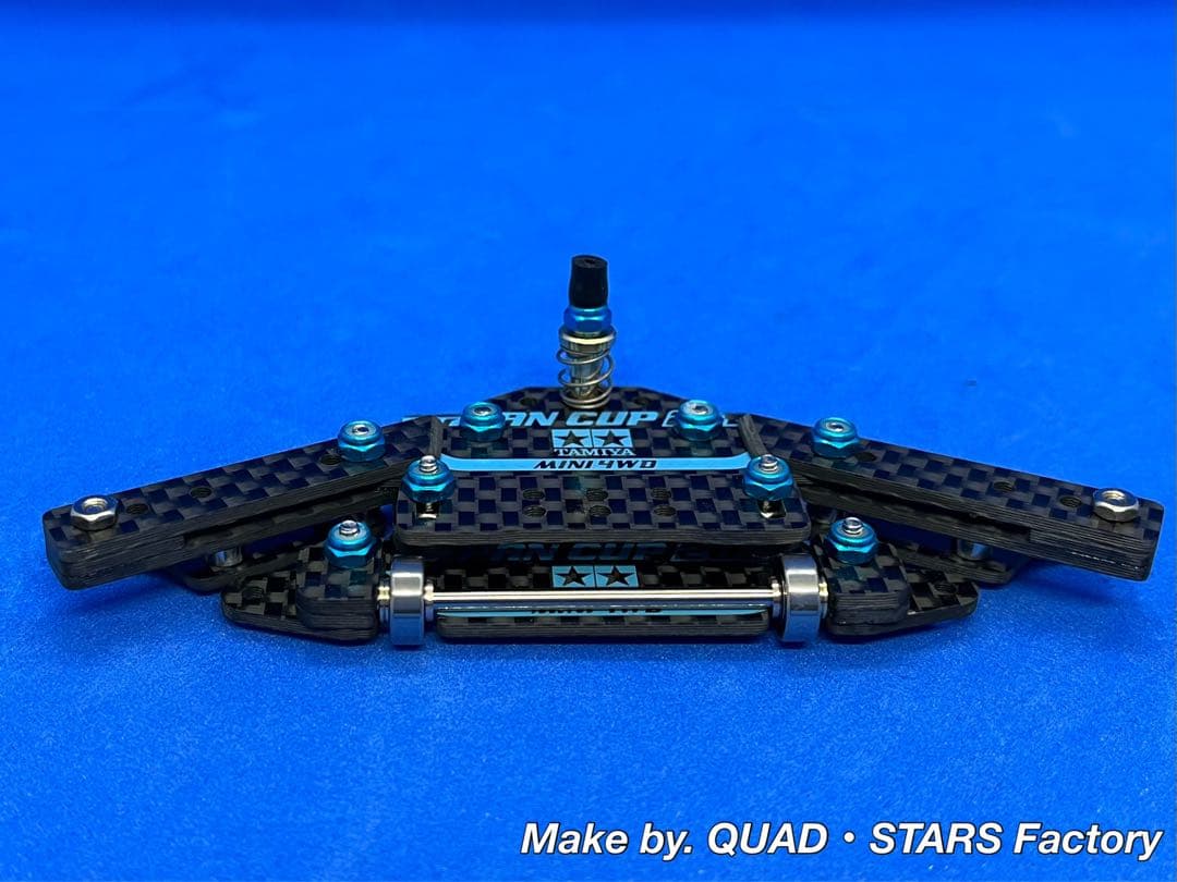 【ミニ四駆・MS用】2軸ATピボット＋1軸リヤアンカー＋リヤスキッド＋お辞儀防止