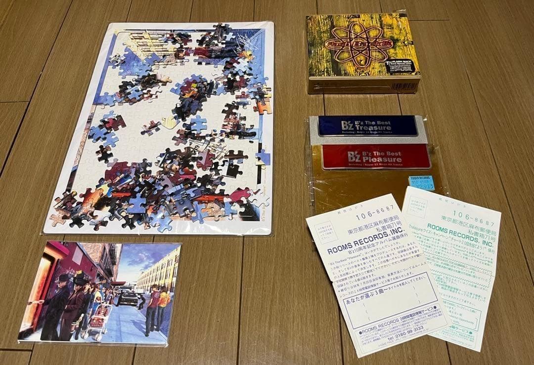 B'z RUN 初回盤 ジクソーパズル A賞ステッカー おまけ多数 非売品