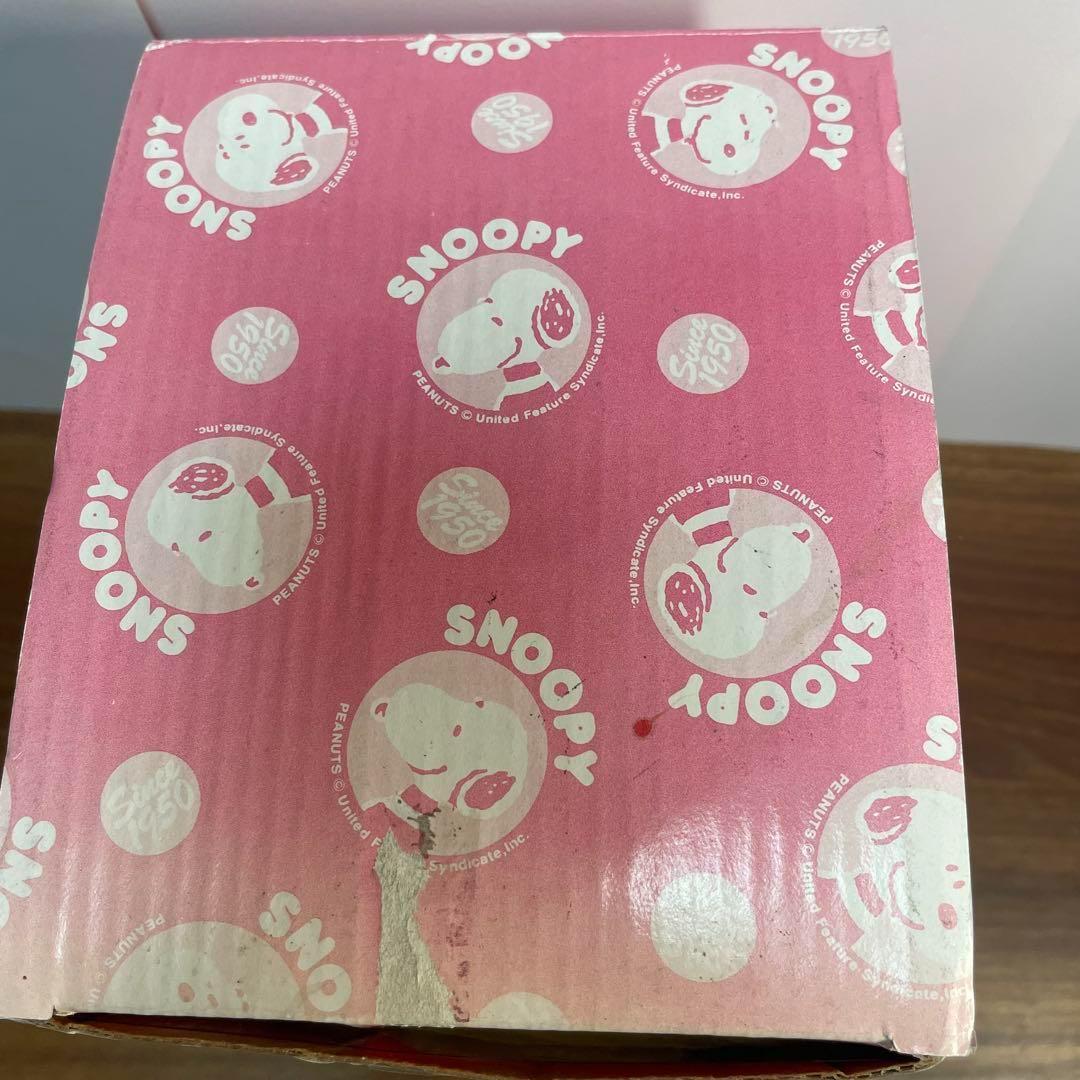 未使用/廃盤】宇宙服スヌーピー ソフビ レトロ 貯金箱 箱付き