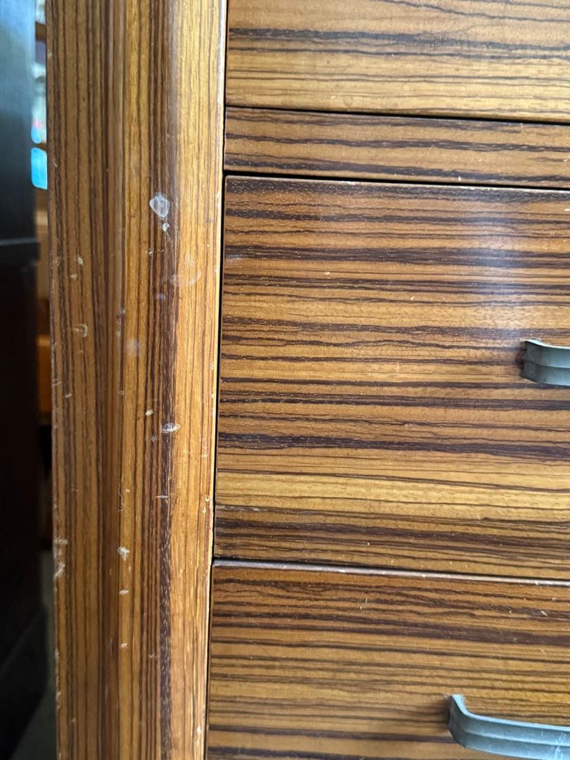 送料込み】茶箪笥 童子絵 和家具 ヴィンテージチェスト