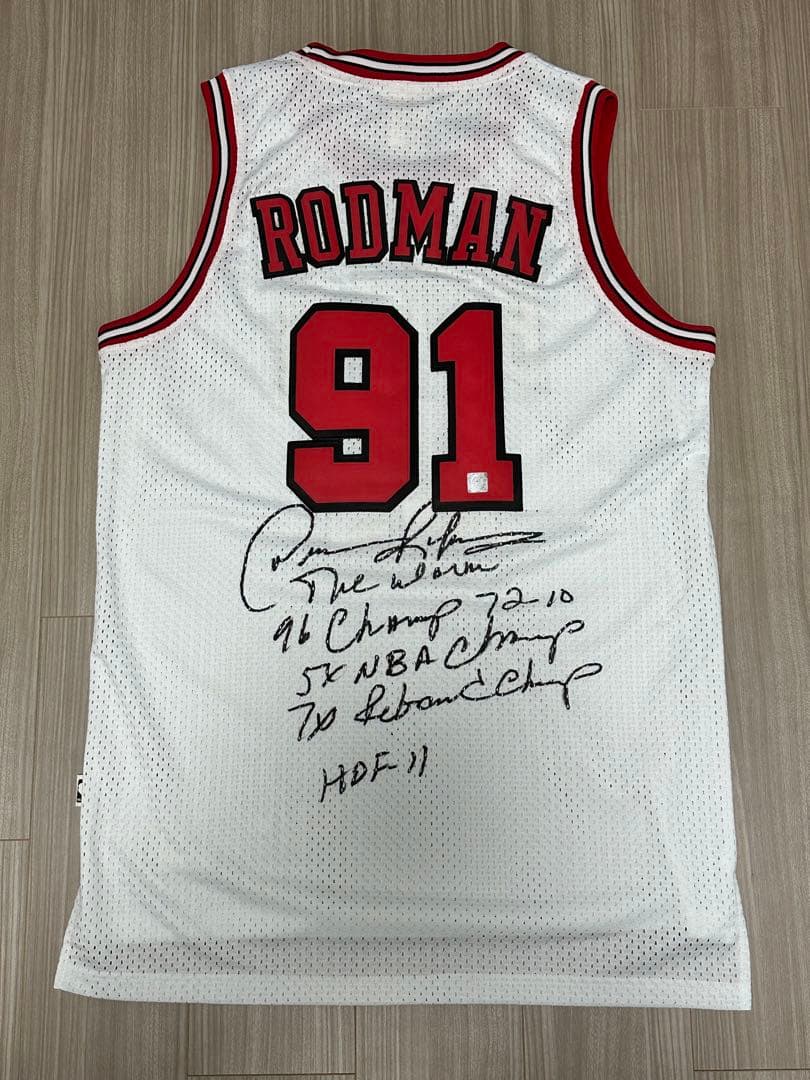 デニス・ロッドマン ユニフォーム RODMAN AUTOGRAPHED サイン