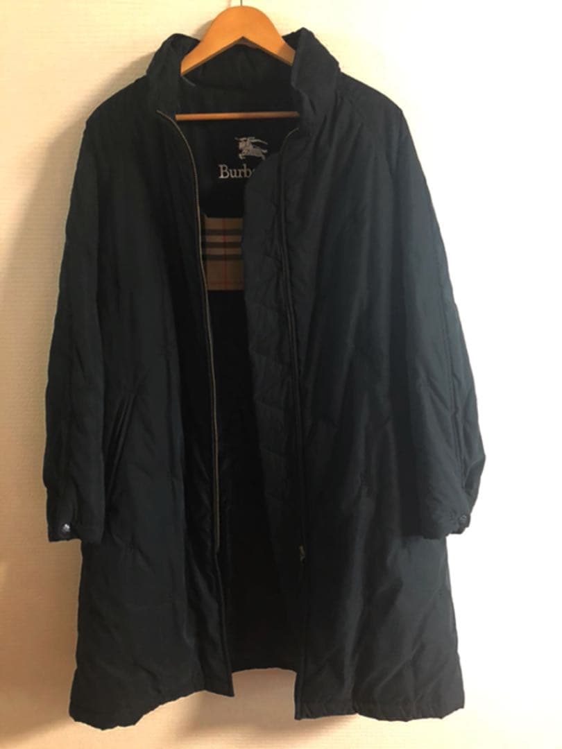 バーバリー ロングコート 総柄 黒