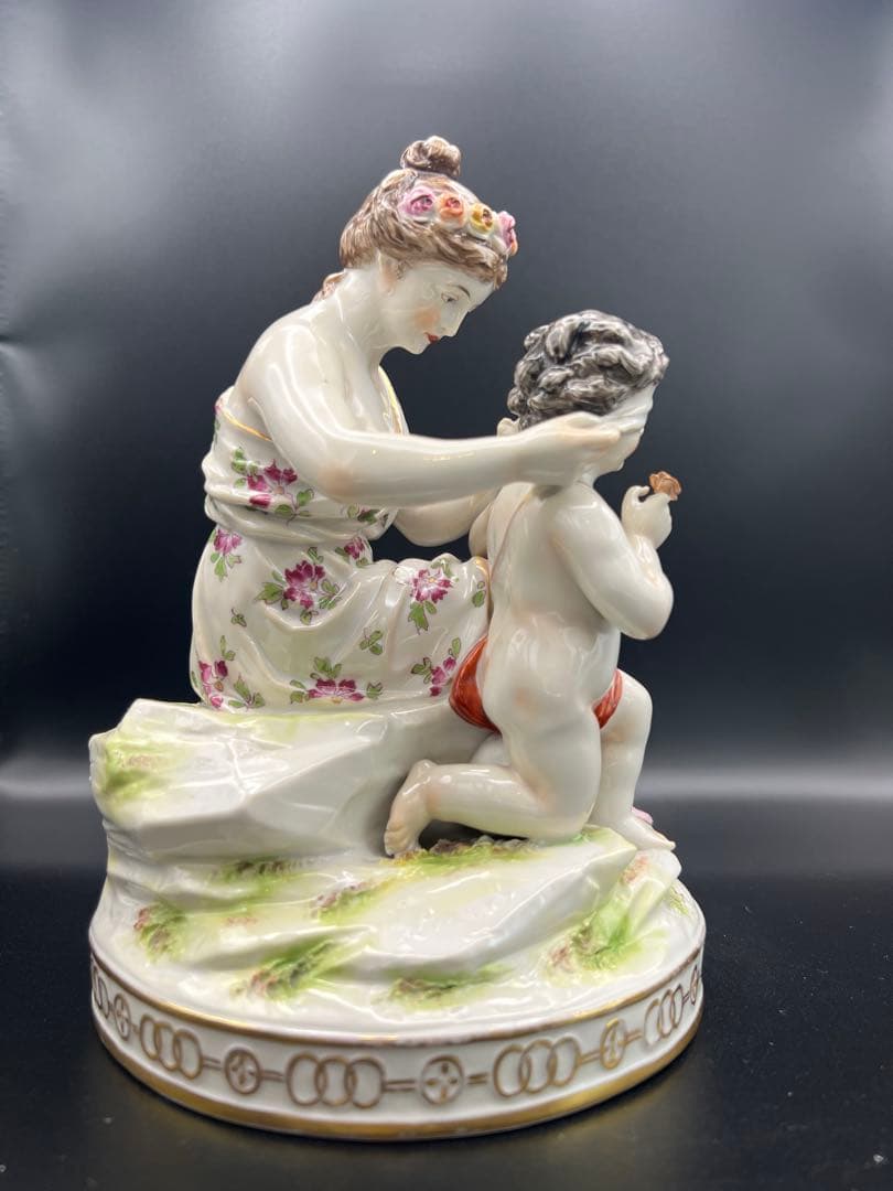 母子像 陶磁器 フィギュア