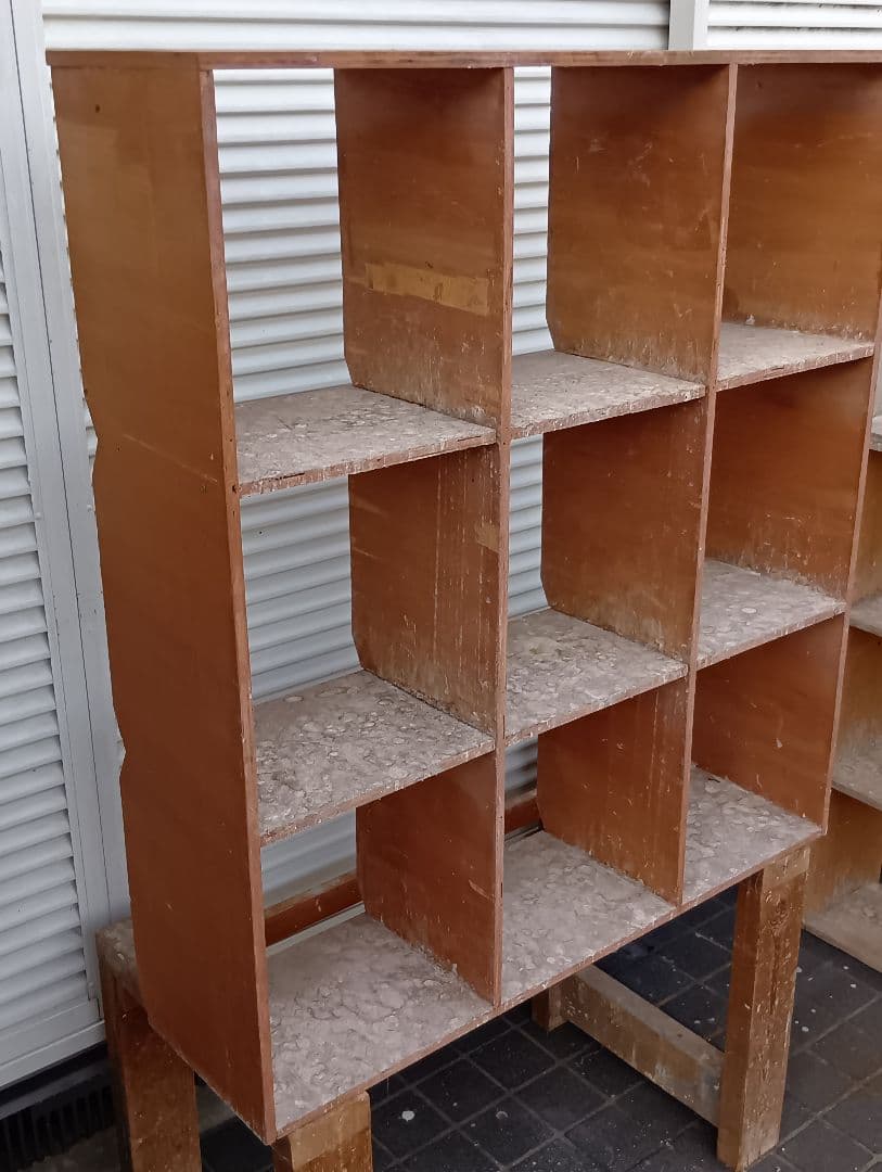 レース とまり木 9仕切りマス目棚 盆栽 苗木棚 工具棚 鳩道具 愛鳩