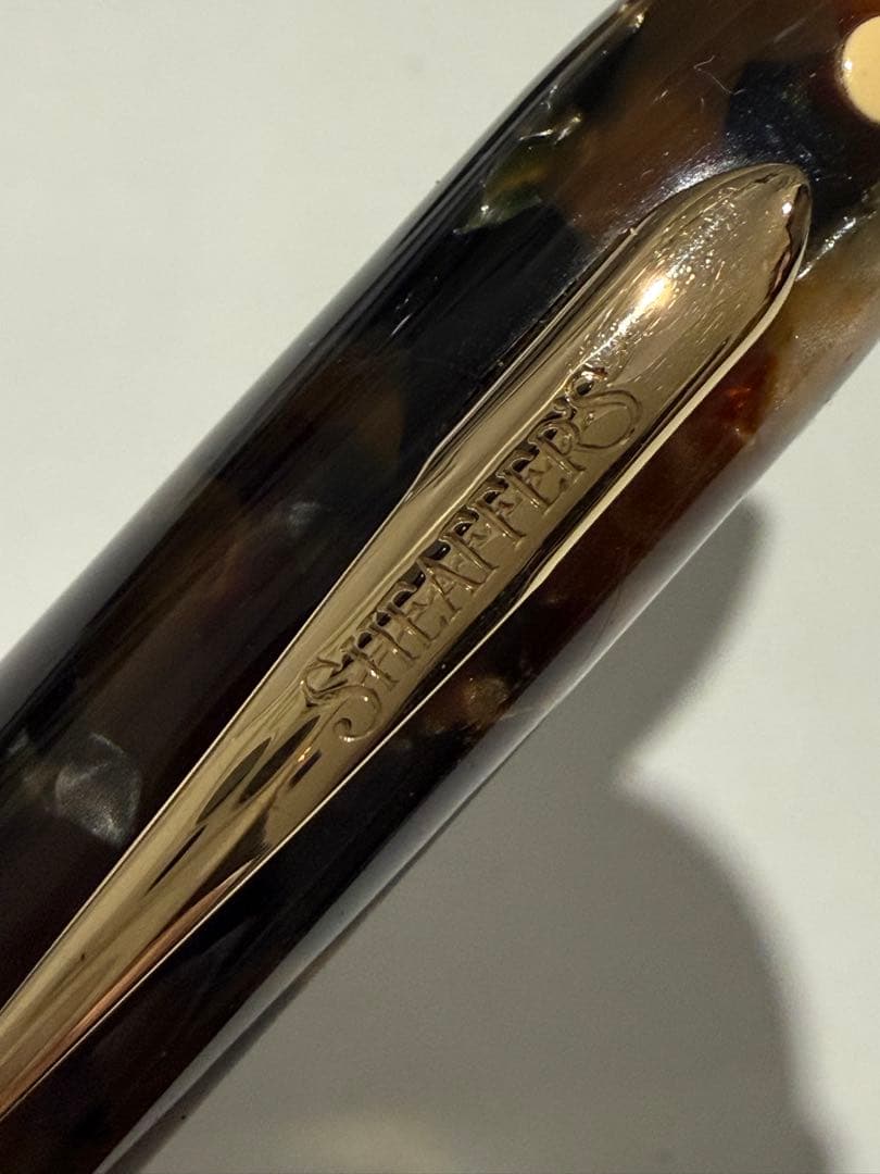 SHEAFFER Feather Touch 万年筆 レザーケース付き - メルカリ