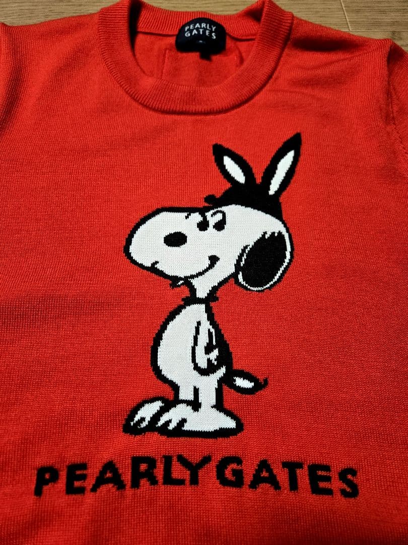 ❣️美品❣️パーリーゲイツPEARLY GATESスヌーピーコラボニットセーター