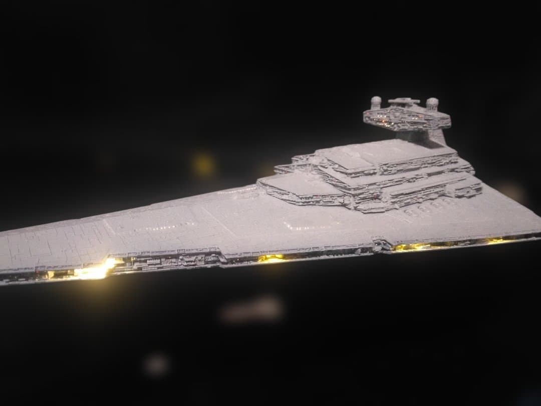 バンダイ スターデストロイヤー デススター塗装完成品 完成！バンダイ