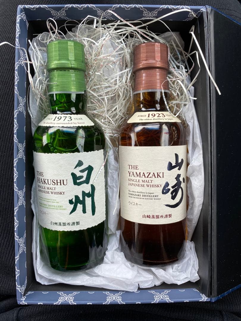 山崎ミニボトル2本・白州ミニボトル3本 ウイスキーセット 180ml×5本