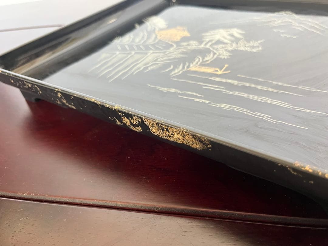 会席盆　漆器　工芸品　15枚セット　アンティーク