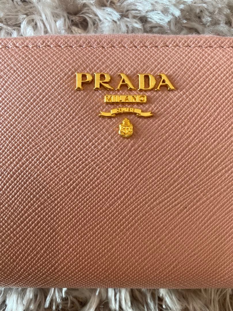 PRADA プラダ サフィアーノ　ケース　ピンク