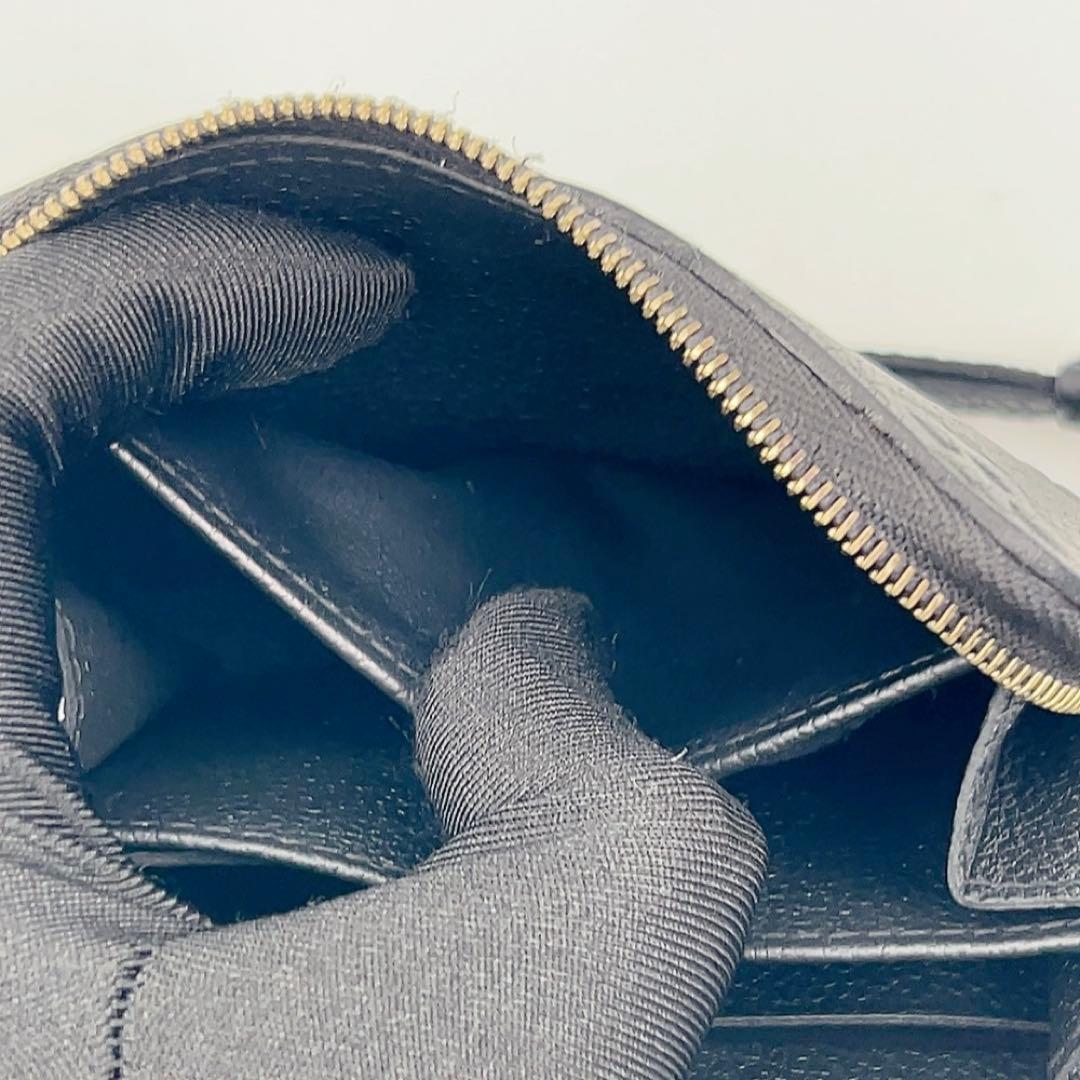 【美品】ルイヴィトン ジッピーパース モノグラム アンプラント 黒 754