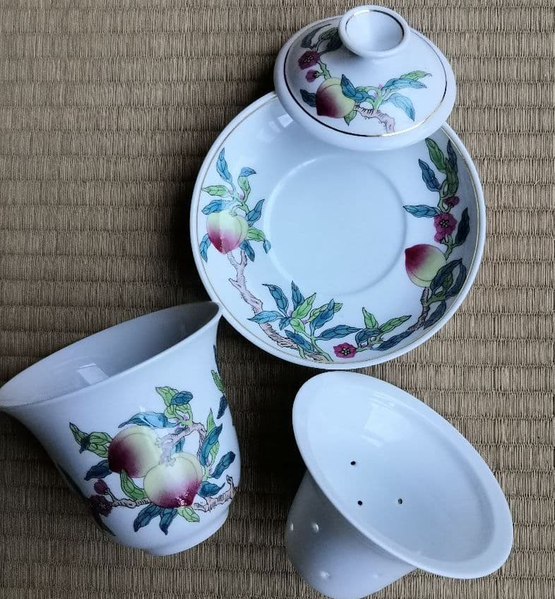 台湾  自然窯製 染付茶器 『玉露慮盃』