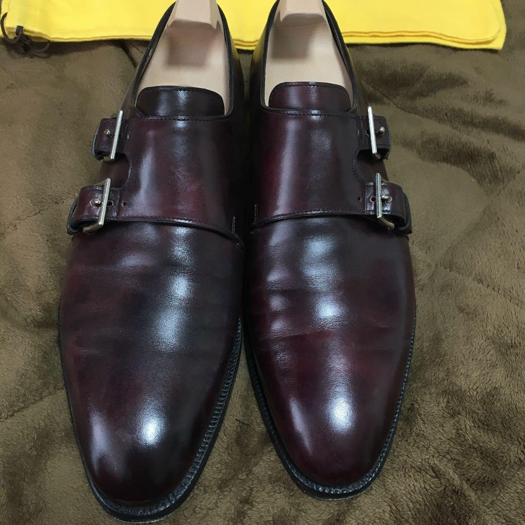 JOHN LOBB ダブルモンク革靴　8ハーフ