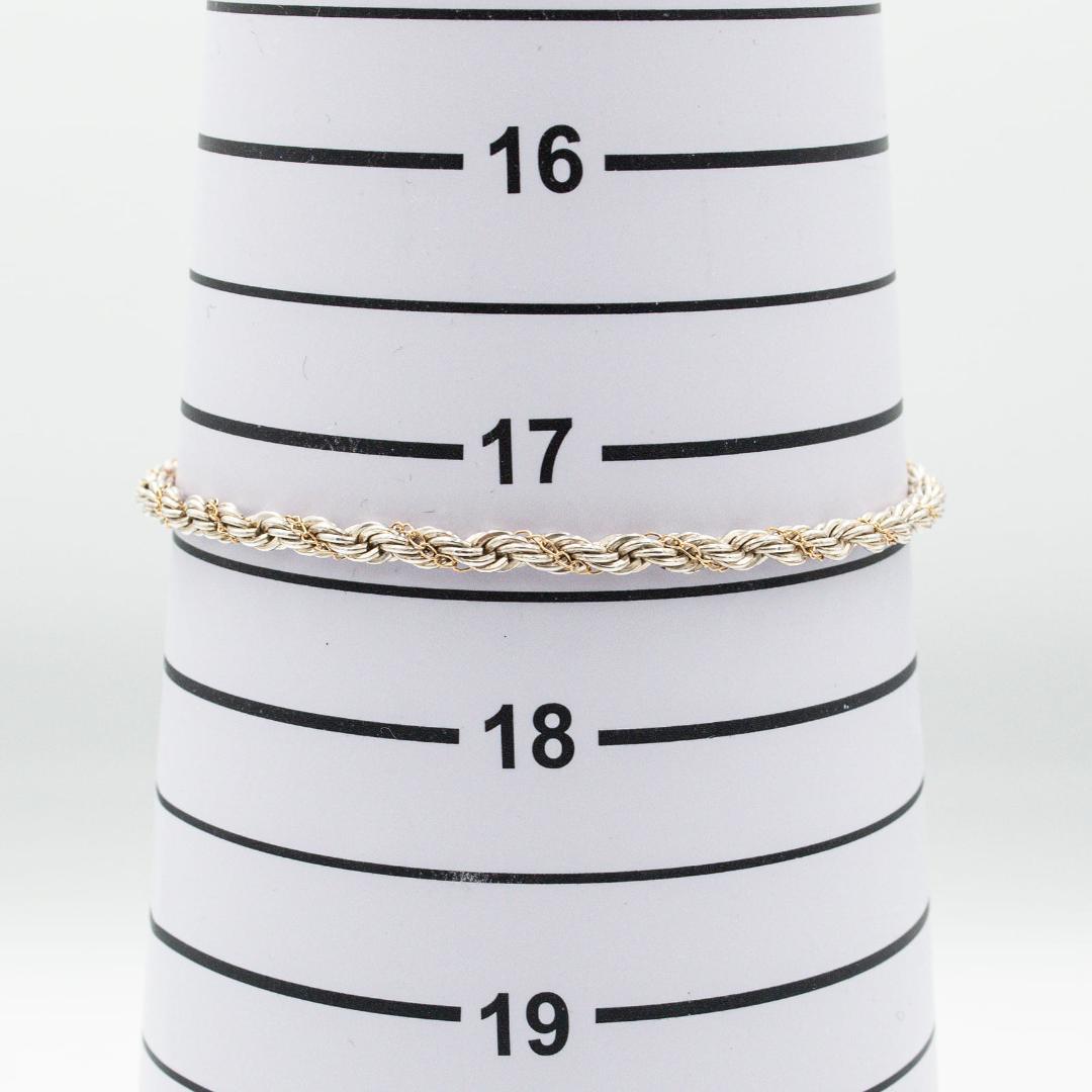 ヴィンテージ ティファニー ツイストロープ ブレスレット 18.5cm 80年代