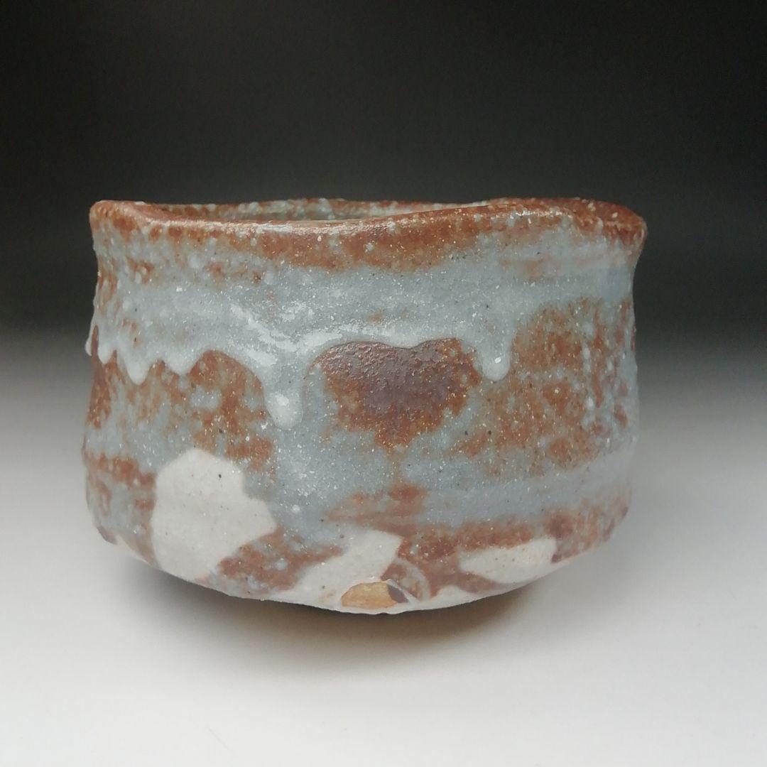 T492 茶碗 『鼡志野』『土渕善丕氏 造』 共箱 抹茶碗 茶道具