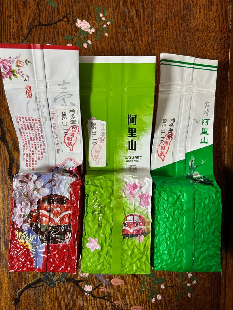 台灣好茶】福袋 セットF 阿里山高山茶青心、珠露、金萱（