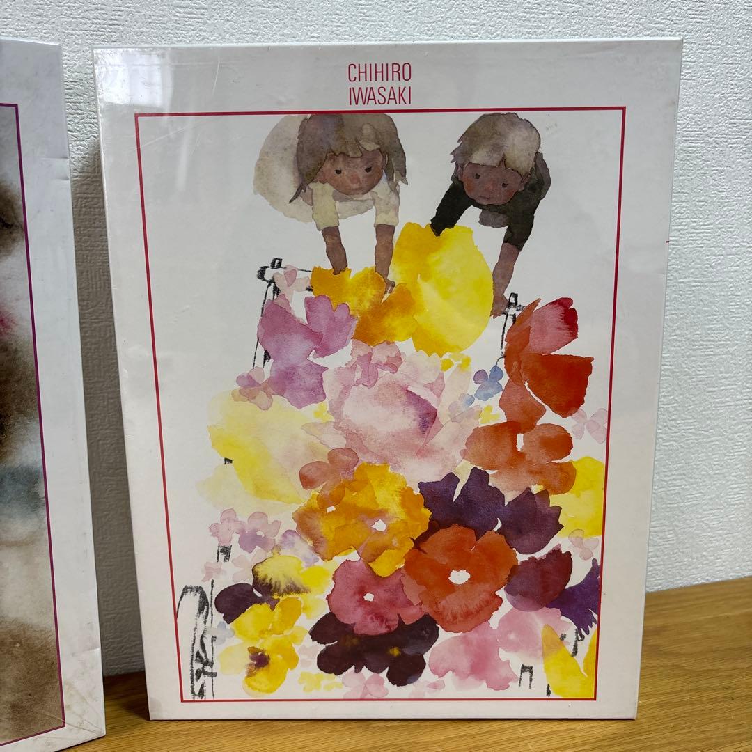 未使用いわさきちひろ ジグソーパズル500ピース はなぐるまバラ飾りの