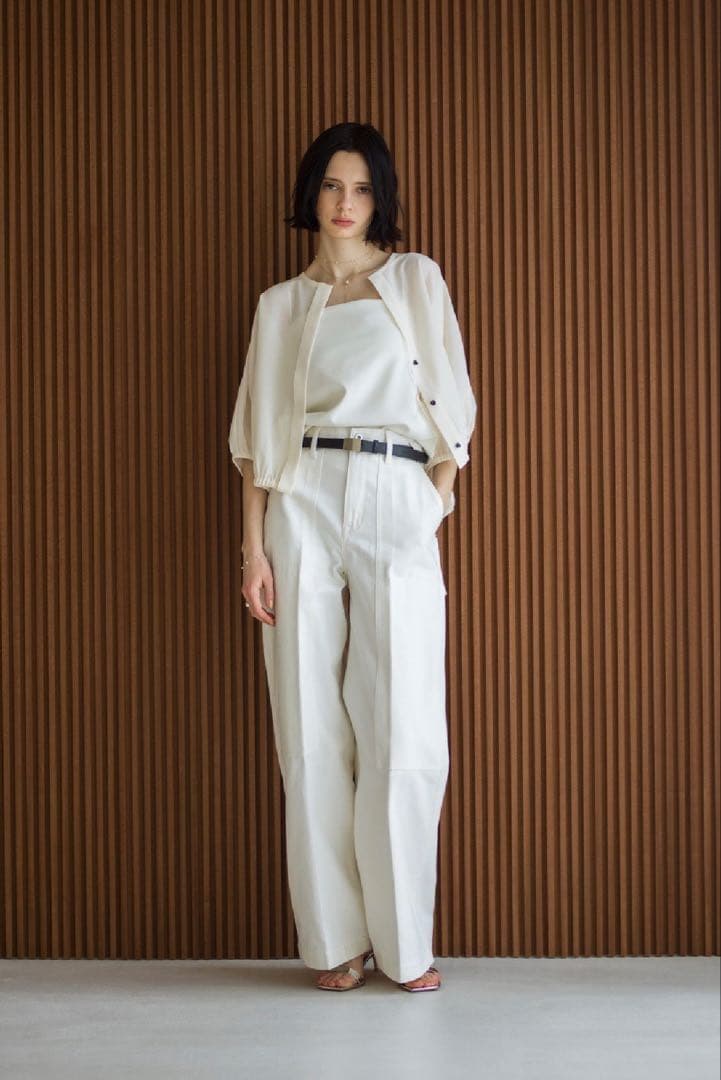 25SS ebure エブール SZハイツイストポンチ ストラップ カットソー