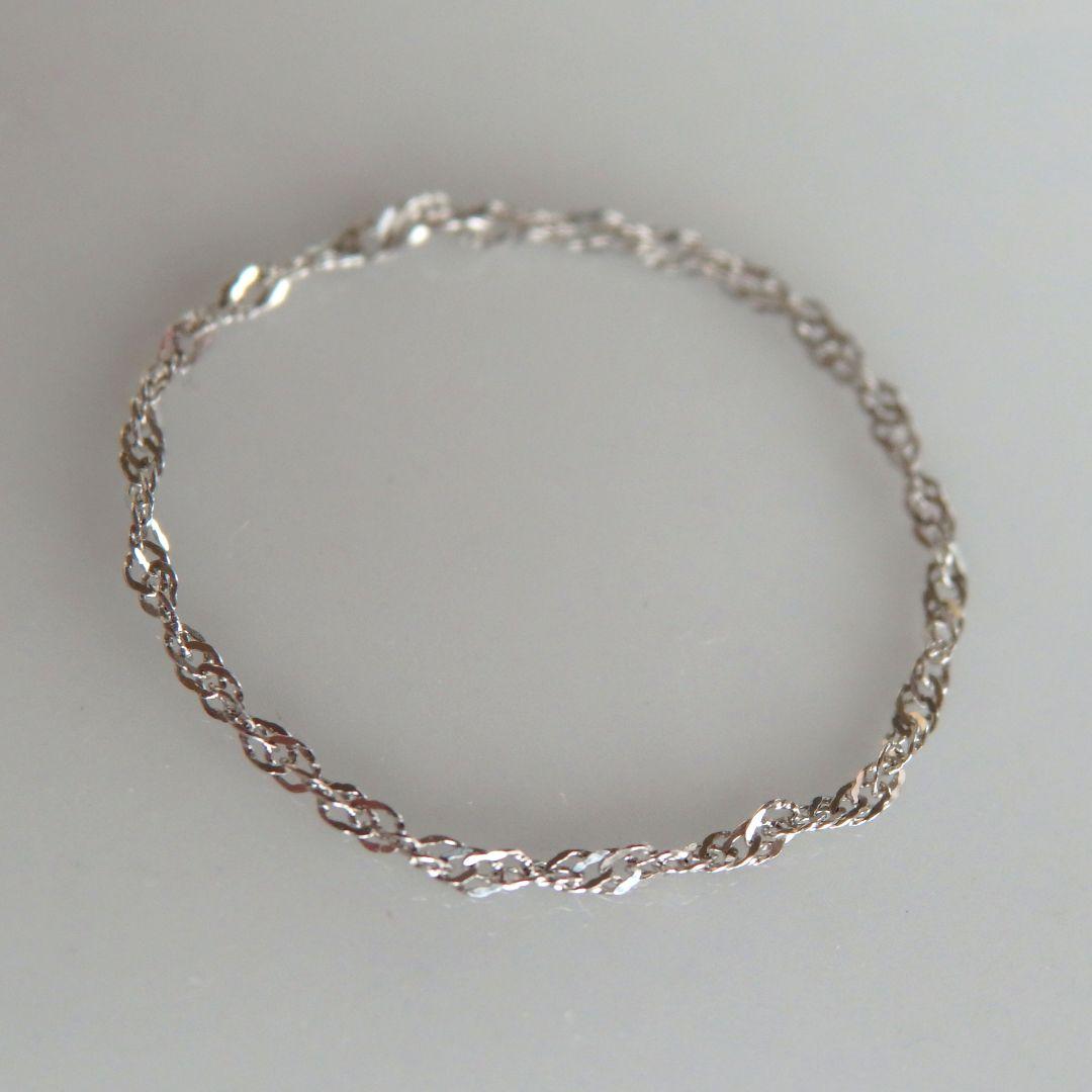 なおきち　k18リング　PG　チェーンリング　プラチナリング　つけっぱなし