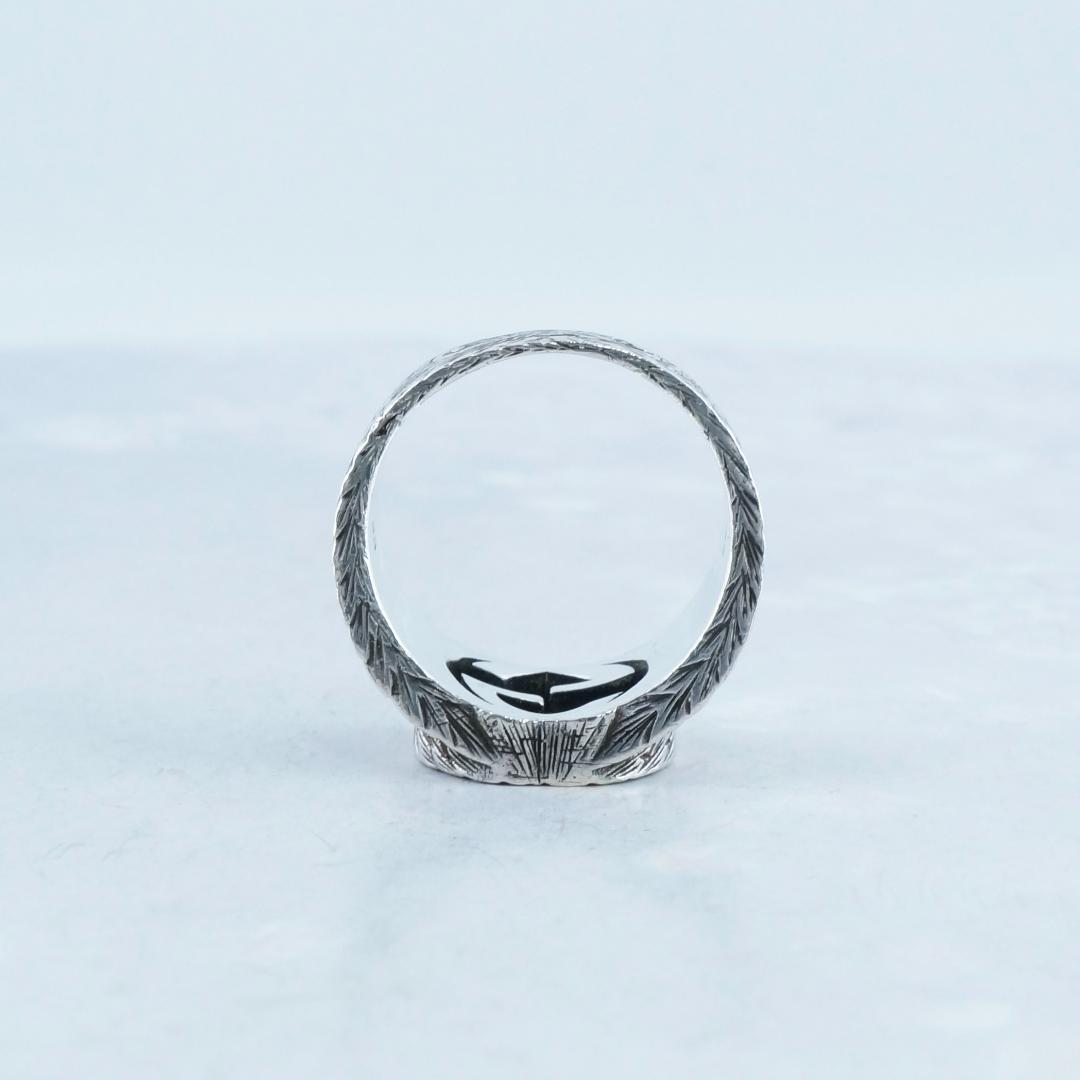 美品 グッチ インターロッキングG アラベスク　SV925 リング　23号