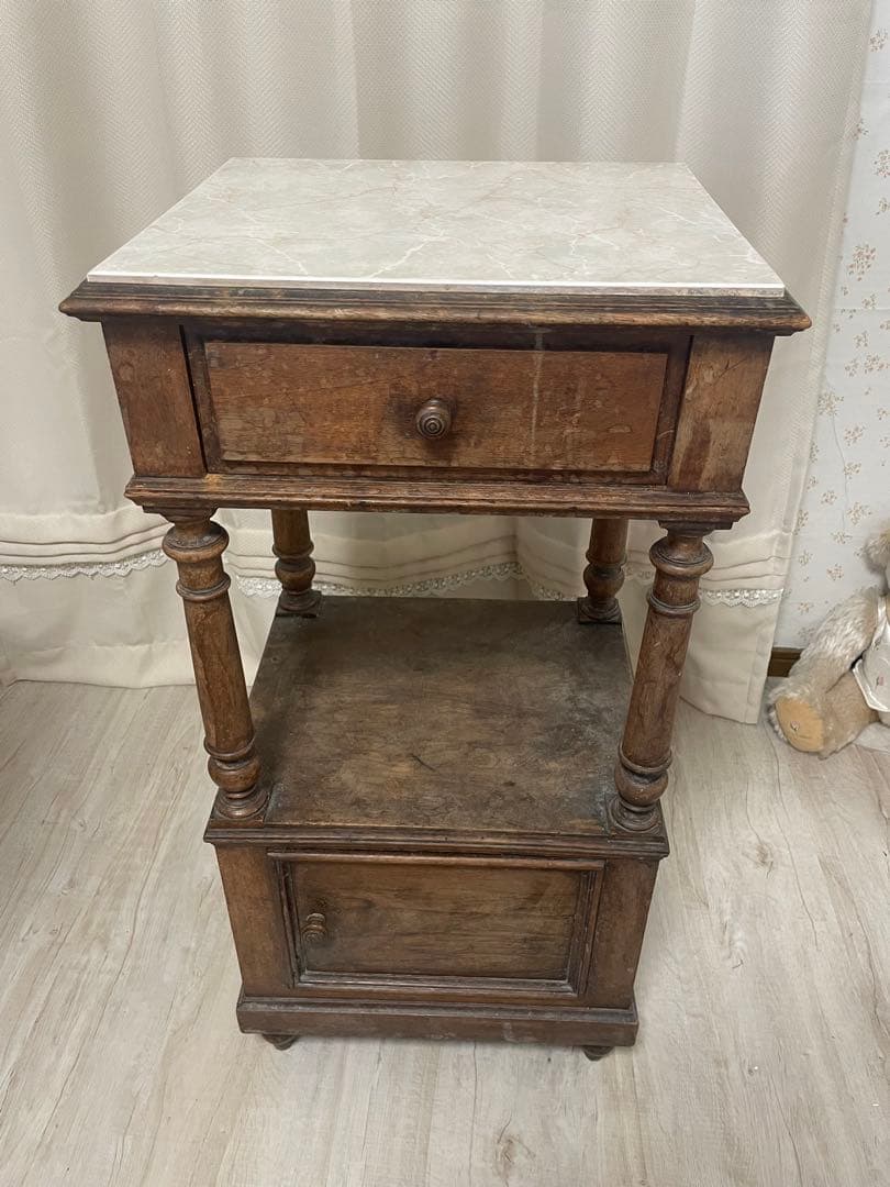 アンティーク キャビネット サイドテーブル 大理石 ヴィンテージ
