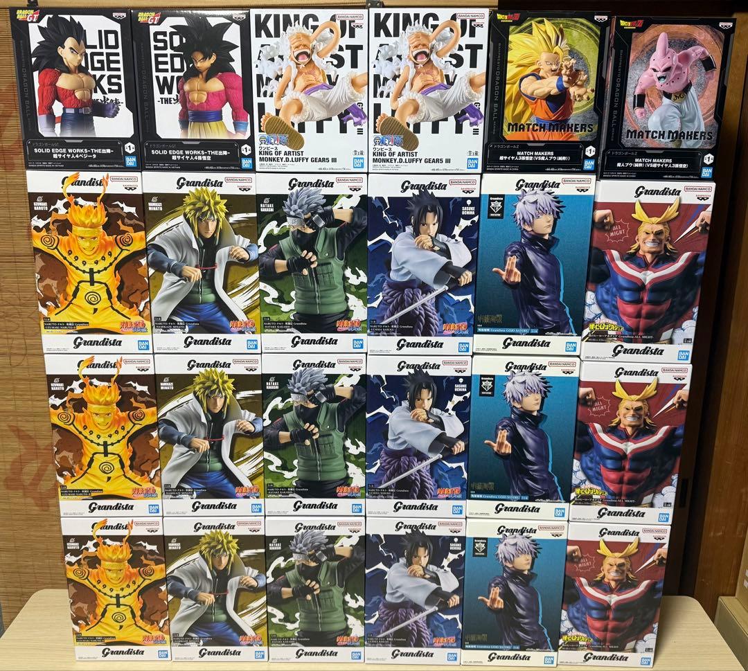 プライズフィギュア まとめ売 グランディスタ ナルト ワンピース