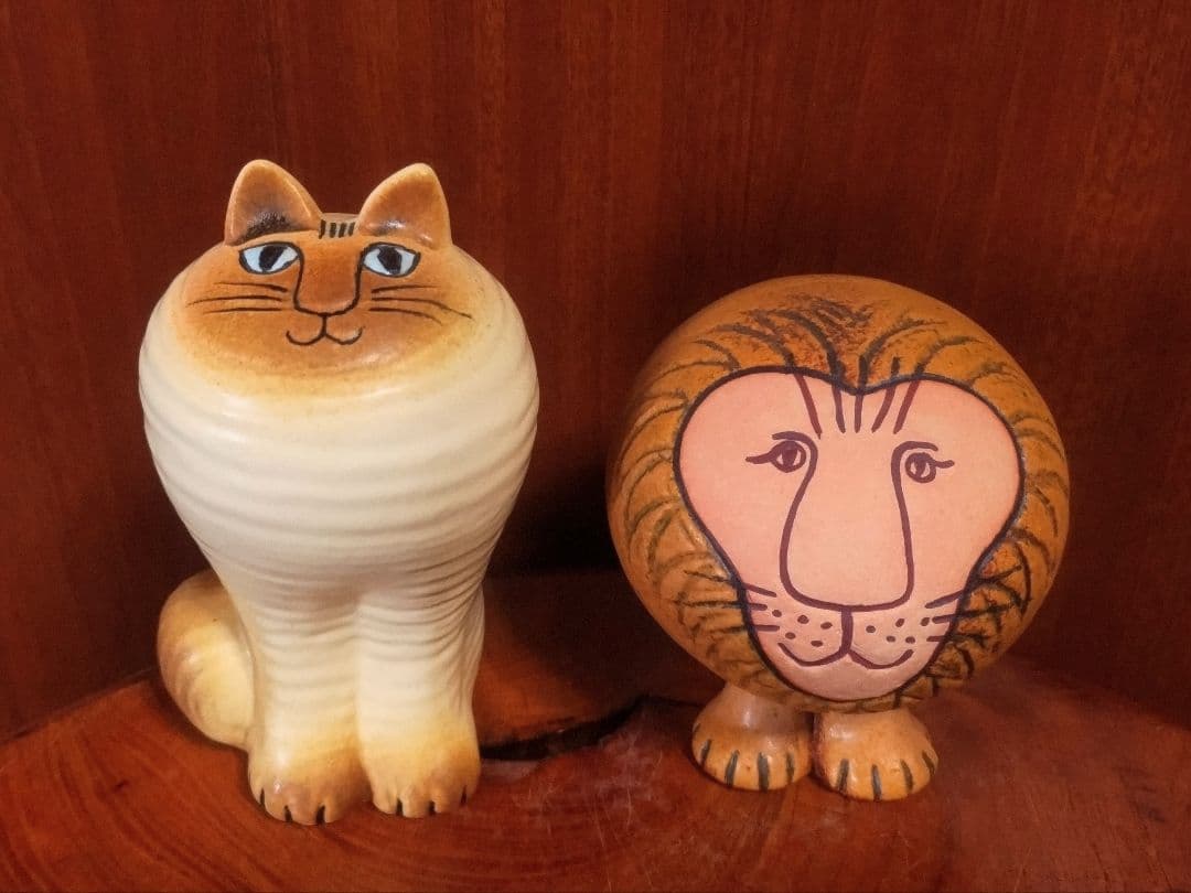 リサラーソン ライオン2点セット 北欧 美品