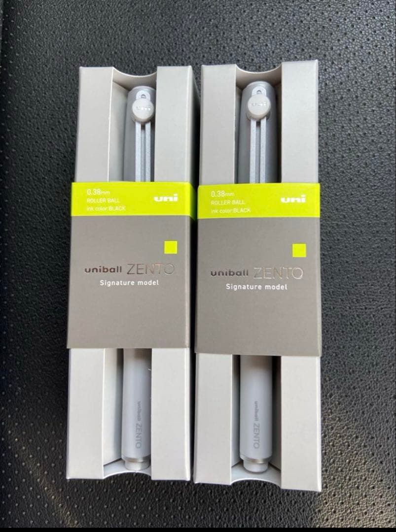 ユニボール ゼント シグニチャーモデル シルバー 0.38mm 2個セット