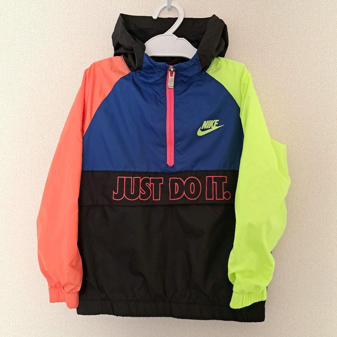 NIKEナイキ キッズ アノラックパーカー ハーフジップ ウィンド
