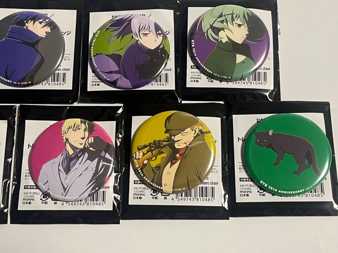 DARKER THAN BLACK 缶バッジ 8種まとめ売り-日本公式