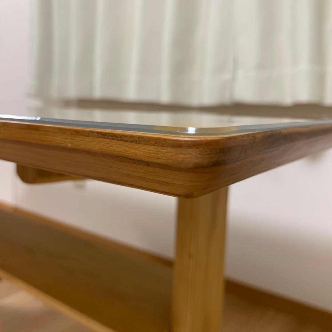 無印良品 リビングでもダイニングでもつかえるテーブル・２・オーク材 マット付き