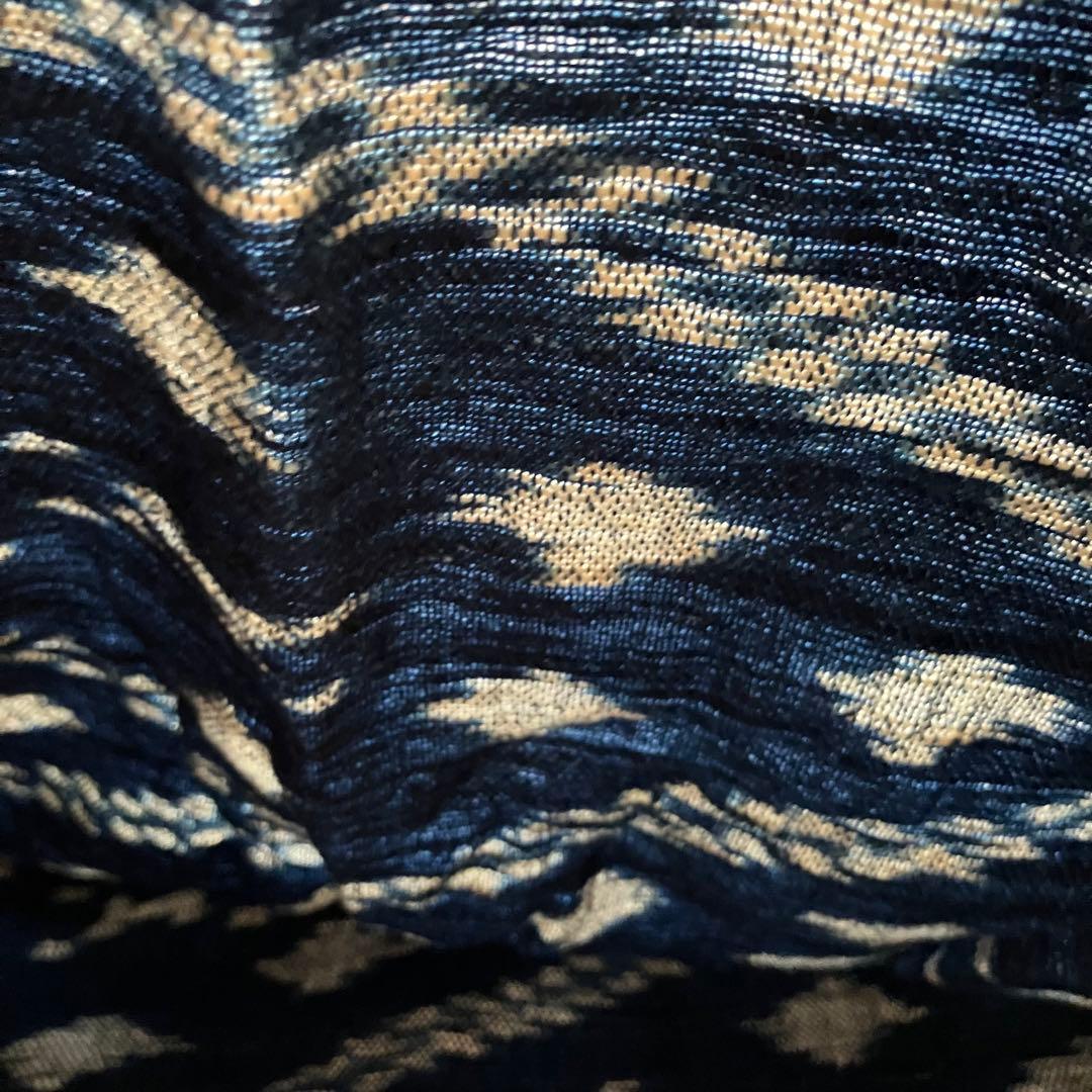 sorairo様専用☆うさとの服 藍染風・ヘンプ混 イカパンツ／巻きスカート風