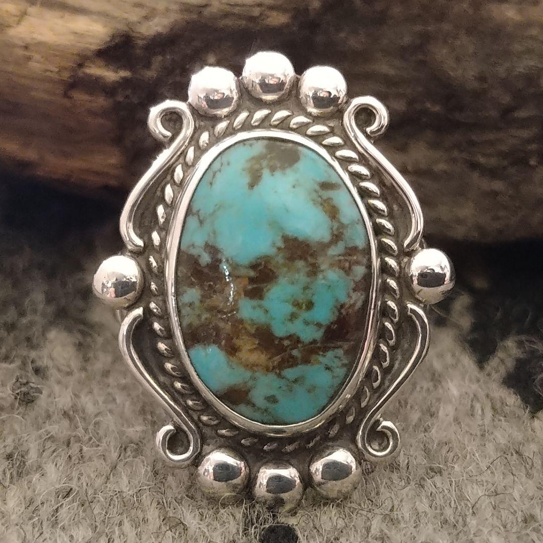 アクセサリー Navajo Vtg Fred Harvey Turquoise Ring